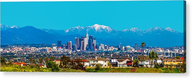 Flos Angeles Acrylic Print featuring the photograph Winter in Los Angeles by Art K