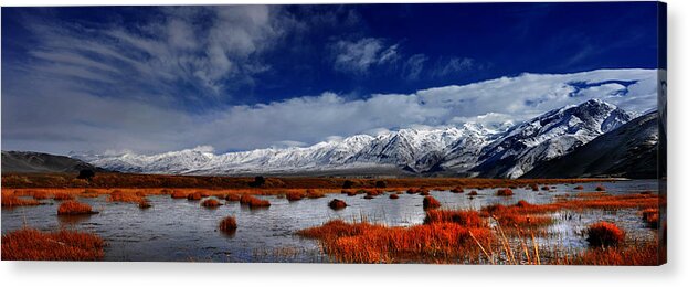 Scenics Acrylic Print featuring the photograph China In Xinjiang, Pamir #1 by 100
