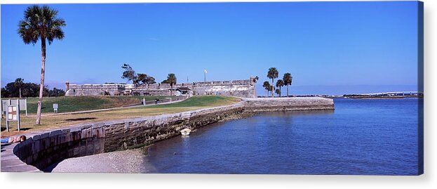 Photography Acrylic Print featuring the photograph Fort At The Seaside, Castillo De San by Panoramic Images