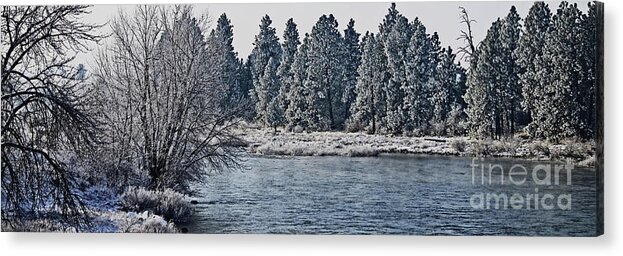 Art For The Wall...patzer Photography Acrylic Print featuring the photograph Art of Winter by Greg Patzer