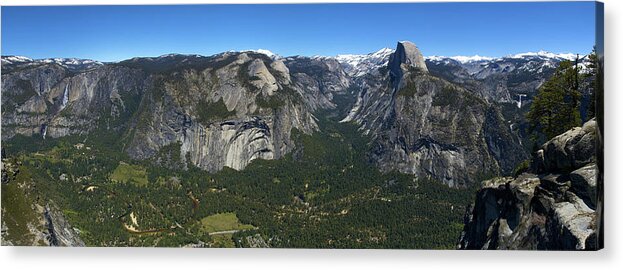 Yosemite Acrylic Print featuring the photograph Glacier Point Panorama by Sean Hannon
