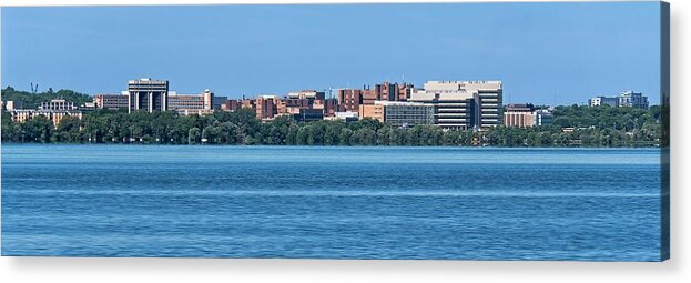 Madison Acrylic Print featuring the photograph UW Hospital, Madison, Wisconsin by Steven Ralser