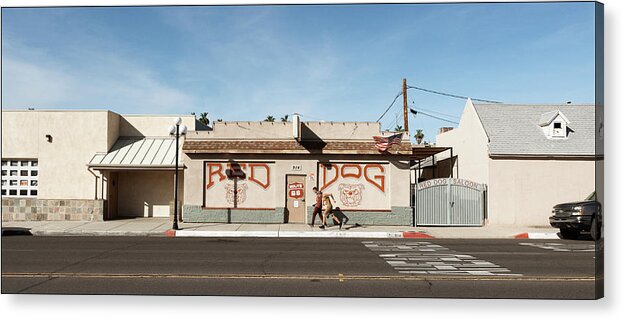 Needles Acrylic Print featuring the photograph Red Dog Saloon, Needles, CA by Andy Romanoff