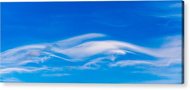 Clouds Acrylic Print featuring the photograph Wispy Clouds spotted on the way home from a awesome walk in the by Tommy Farnsworth