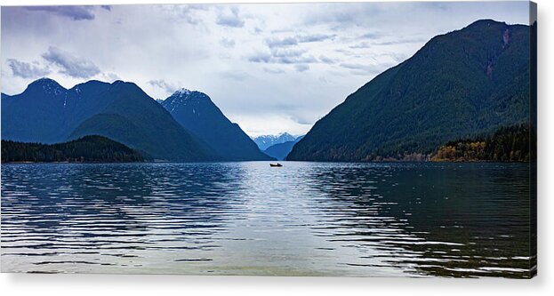 _books Acrylic Print featuring the photograph Alouette Lake by Tommy Farnsworth