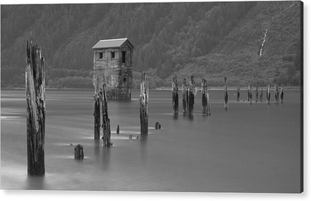 Landscape Acrylic Print featuring the photograph Pump House Pier by Ed Boudreau