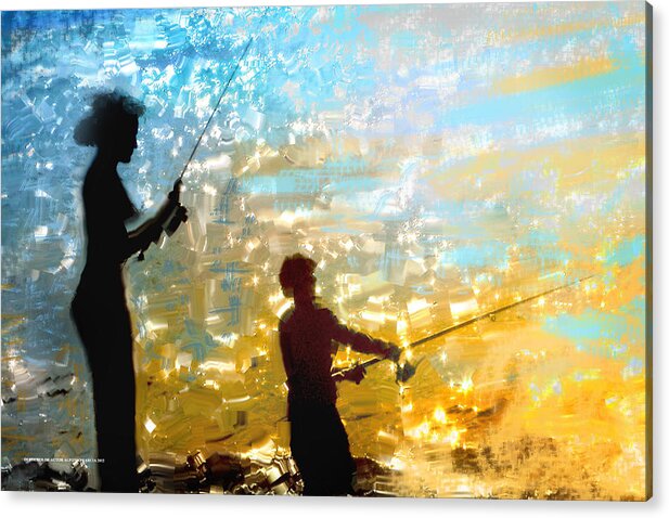 Fine Art Fish Acrylic Print featuring the photograph Dos mejor que uno by Alfonso Garcia