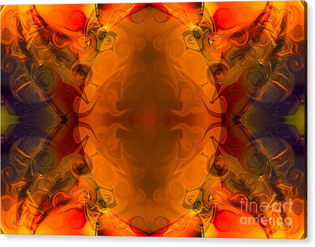 2x3 (4x6) Acrylic Print featuring the digital art Entertaining Energy Abstract Pattern Artwork by Omaste Witkowski by Omaste Witkowski