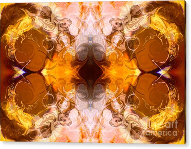 2x3 (4x6) Acrylic Print featuring the digital art Exploding Ideas Abstract Pattern Artwork by Omaste Witkowski by Omaste Witkowski