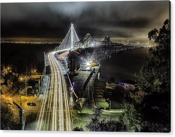 Bay Bridge Acrylic Print featuring the photograph The Beginning of the End by Don Hoekwater Photography