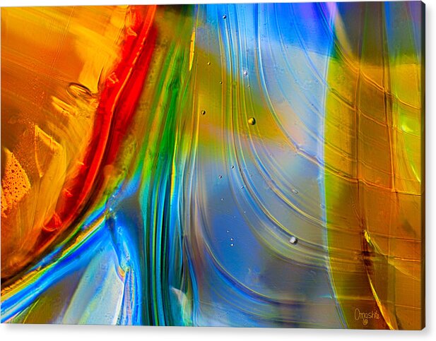 Rainbow Acrylic Print featuring the photograph Rainbow Waterfalls by Omaste Witkowski