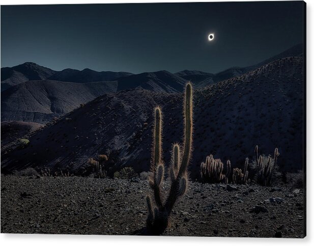 Eclipse Acrylic Print featuring the photograph Mystical Eclipse by Erika Valkovicova