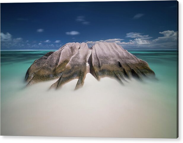 Paradise Acrylic Print featuring the photograph The Rock by Erika Valkovicova