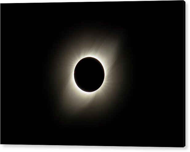 Eclipse Acrylic Print featuring the photograph Total Solar Eclipse Chile by Erika Valkovicova