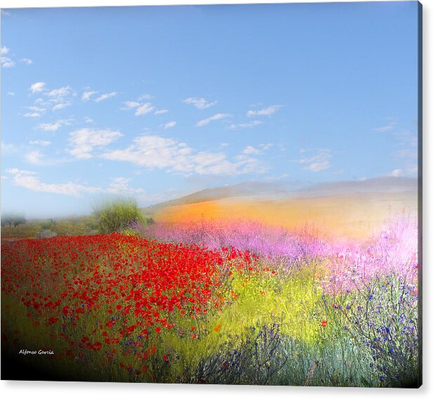 Spring Acrylic Print featuring the photograph Ajofrin en Primavera by Alfonso Garcia
