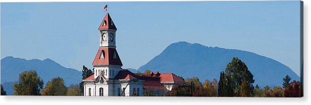Corvallis Acrylic Print featuring the photograph Benton County Courthouse by Mike Bergen