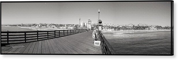 Oceanside Pier Acrylic Print featuring the photograph Oceanside From The Pier by Glenn McCarthy Art and Photography