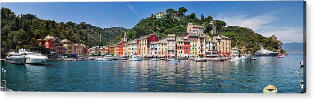 Scenics Acrylic Print featuring the photograph Portofino Big Panorama by Phooey
