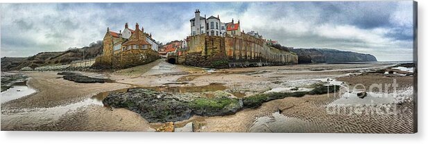 Robin Hood's Bay Acrylic Print featuring the photograph Robin Hood's Bay Yorkshire England by Colin and Linda McKie