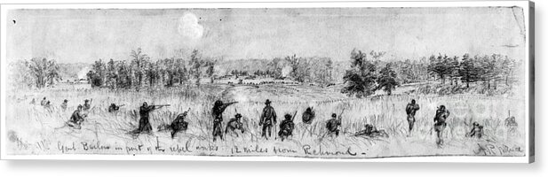 1863 Acrylic Print featuring the photograph Civil War: Union Troops by Granger