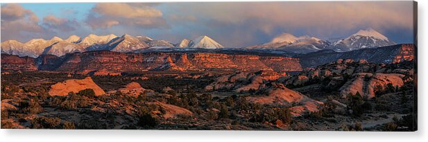 Sand Flats Acrylic Print featuring the photograph Sand Flats Sunset by Dan Norris