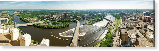 Minneapolis Acrylic Print featuring the photograph Summer in the Mill City by Mike Evangelist