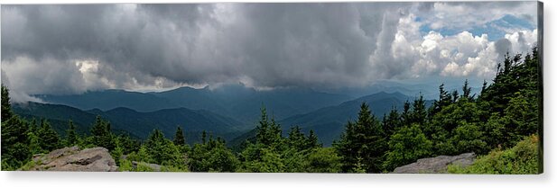 Mt. Craig Acrylic Print featuring the photograph Mt. Craig Overlook Panorama by Natural Vista Photo