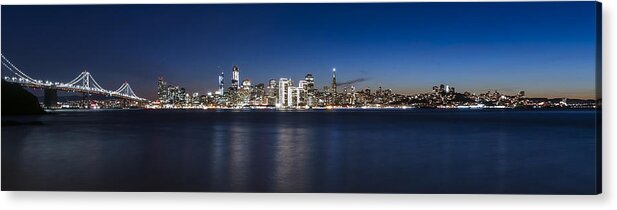  Acrylic Print featuring the photograph Holiday Skyline by Louis Raphael