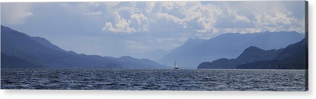 Sailing Acrylic Print featuring the photograph Kootenay Sail by Cathie Douglas