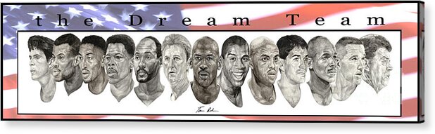 The Dream Team Acrylic Print featuring the painting the Dream Team by Tamir Barkan