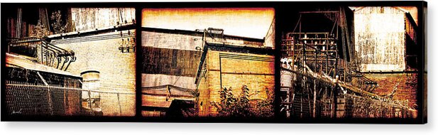 Welland Forge Acrylic Print featuring the photograph Welland Forge Triptych 1 by The Art of Marsha Charlebois