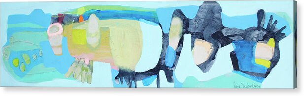 Abstract Acrylic Print featuring the painting Bliss by Claire Desjardins