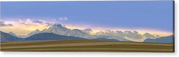 Twin Peaks Acrylic Print featuring the photograph Twin Peaks Panorama View from the Agriculture Plains by James BO Insogna