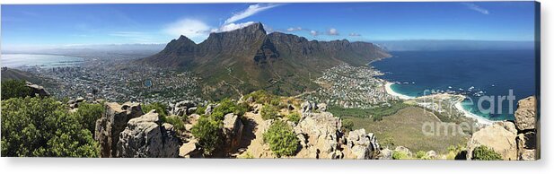 Scenics Acrylic Print featuring the photograph Cape Town Panorama by Wldavies