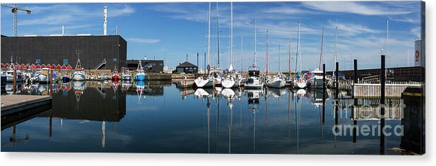 Yachts Acrylic Print featuring the photograph Yachts moored in Skagen by Sheila Smart Fine Art Photography