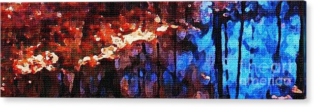 Abstract Acrylic Print featuring the painting Reflection #1 by Rita Brown