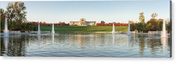 Forest Park Acrylic Print featuring the photograph Grand Basin in Autumn by Scott Rackers