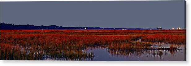 Inlet Acrylic Print featuring the photograph Inlet Marsh by Bill Barber