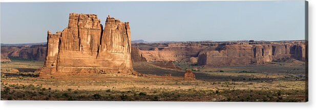 Large Acrylic Print featuring the photograph Arches National Park Large Panorama by Mike Irwin