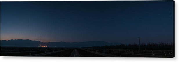 2016conniecooper-edwards Acrylic Print featuring the photograph 5 Planet Alignment Panorama by Connie Cooper-Edwards