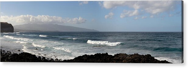 Acores Acrylic Print featuring the photograph LandscapesPanoramas018 by Joseph Amaral