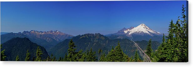 Panoramic Acrylic Print featuring the photograph Mt. Baker Pan by Tim Dussault