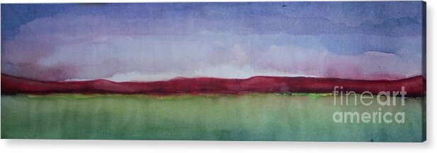 Landscape Acrylic Print featuring the painting Panorama by Vesna Antic