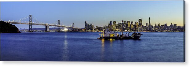 Boat Acrylic Print featuring the photograph San Francisco Bay by Don Hoekwater Photography