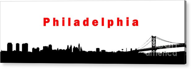 Philadelphia Acrylic Print featuring the photograph Simply Philadelphia by Olivier Le Queinec