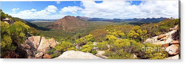 Wangara Hill Flinders Ranges South Australia Outback Australian Landscape Landscapes Acrylic Print featuring the photograph Wangara Hill Flinders Ranges South Australia by Bill Robinson