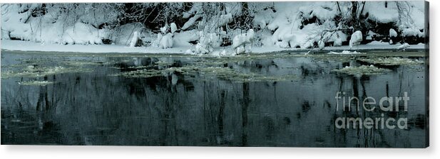 River Acrylic Print featuring the photograph Wintergreen by Linda Shafer