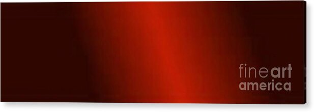Oil Acrylic Print featuring the painting Red Glow by Matteo TOTARO