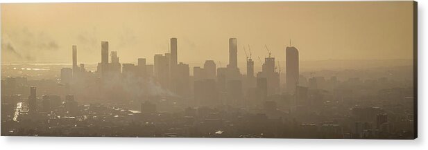 Skyline Acrylic Print featuring the photograph Brisbane Skyline #2 by Rick Nelson