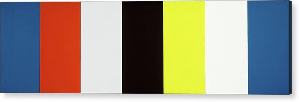 Ellsworth Kelly Acrylic Print featuring the painting Red Yellow Blue White and Black #2 by Ellsworth Kelly